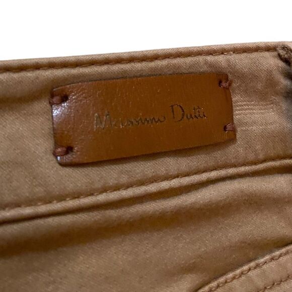 Massimo Dutti Womens Skinny Fit Jeans Size 2 Camel - Picture 4 of 6